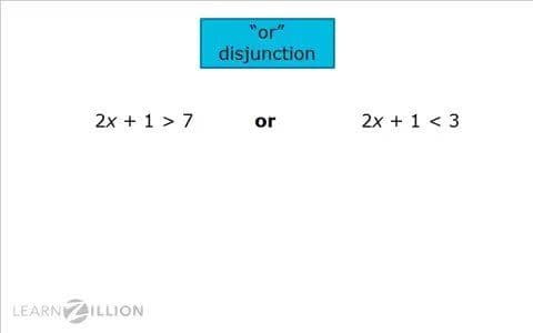 Solving Compound Disjunction Inequalities on a Number Line