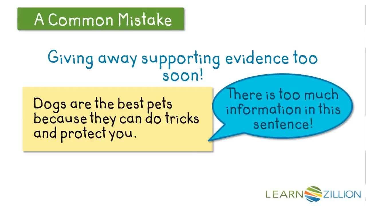 Organizing Ideas and Evidence in a Persuasive Essay: Using Paragraph Form