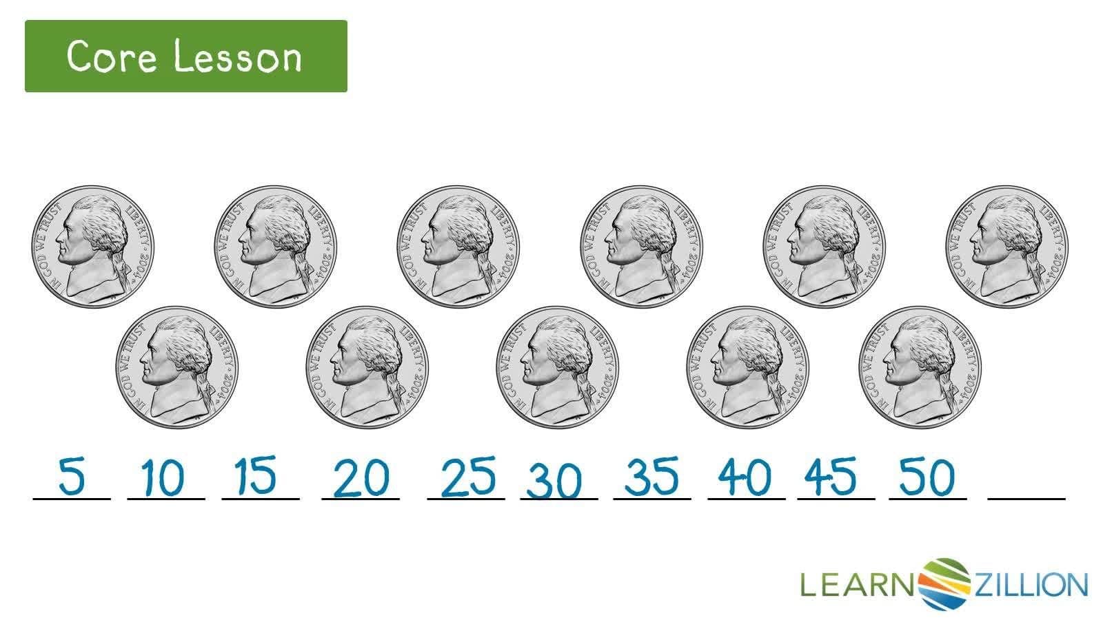 Skip Counting to Count Money