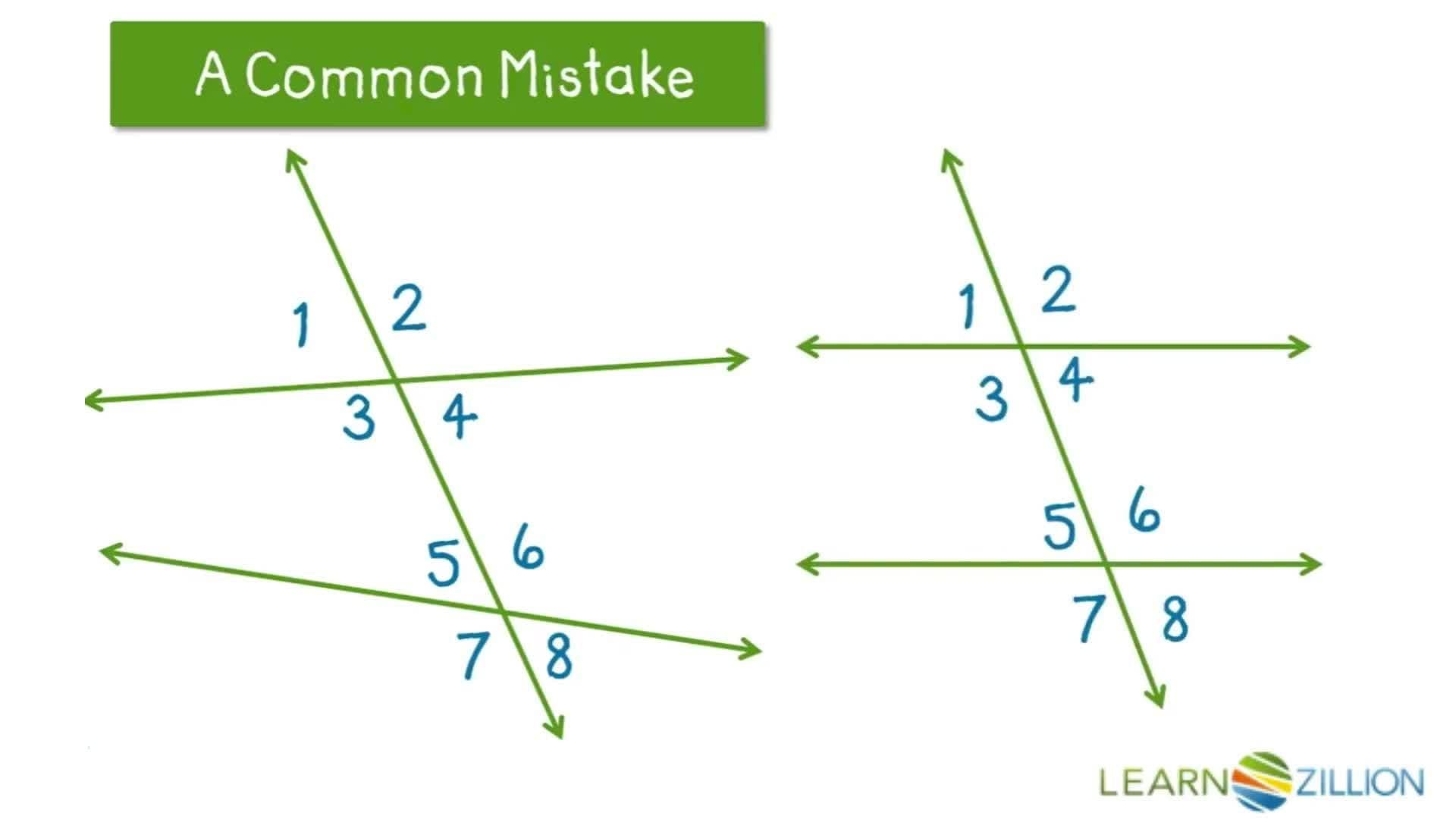 Finding Angle Measurements Using Corresponding Angles