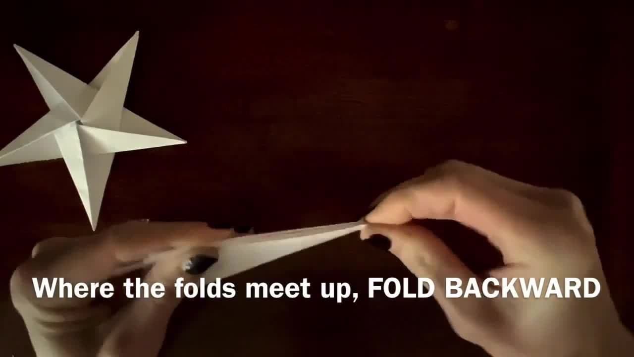 How To Fold A Paper Star (Origami Star)