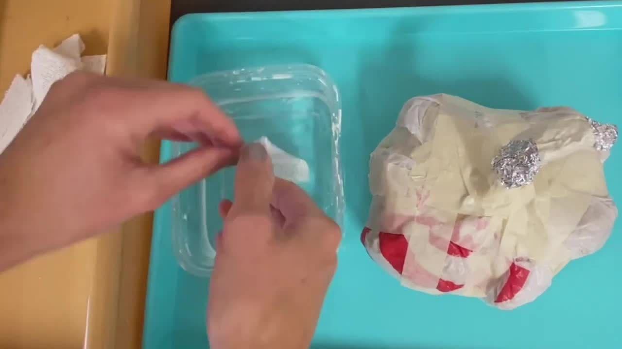 Plaster and Paint Pumpkin Part 2 - Plaster