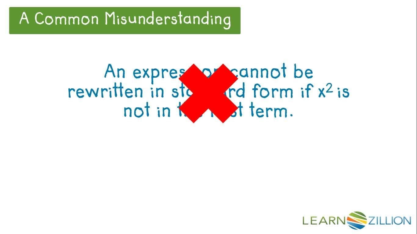 Rewriting Expressions: Standard Form and Difference of Two Squares