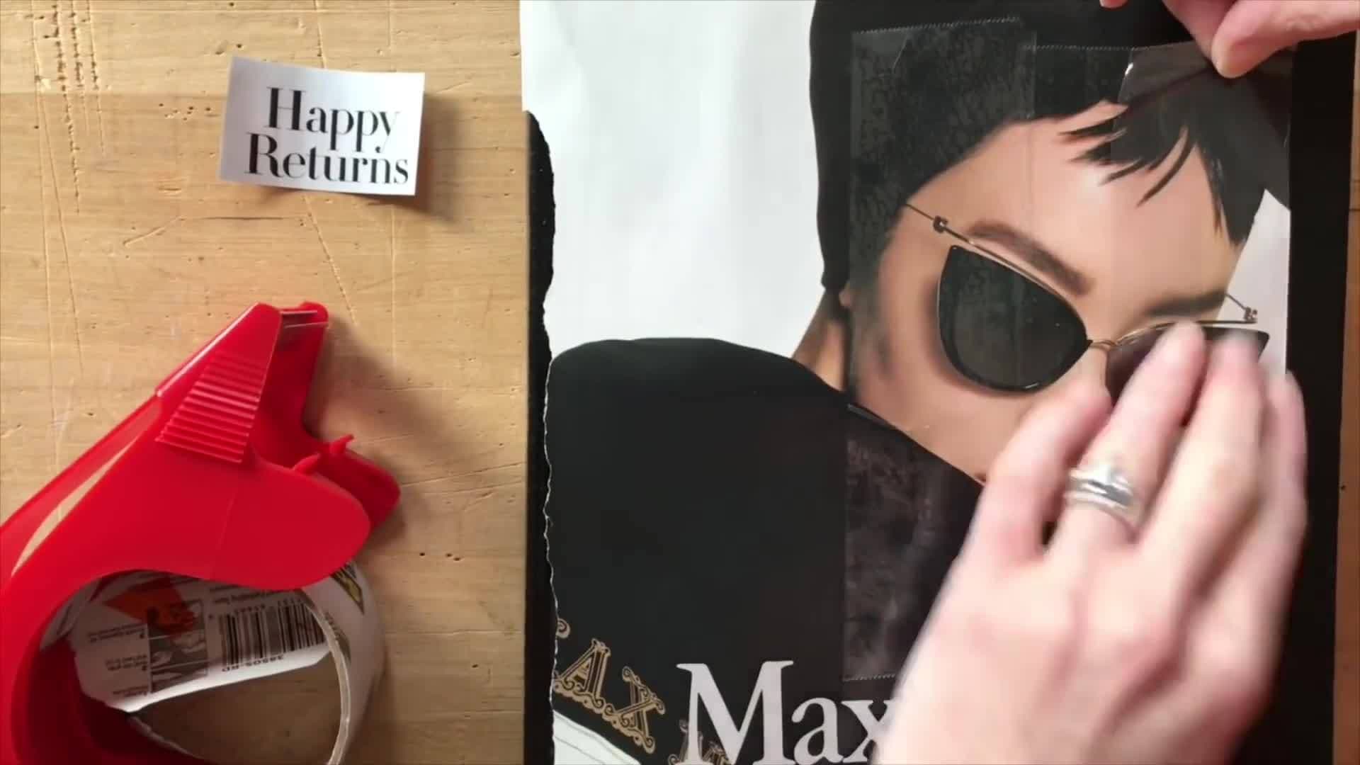 Magazine Tape Transfer Tutorial for Translucent Mixed Media Collage