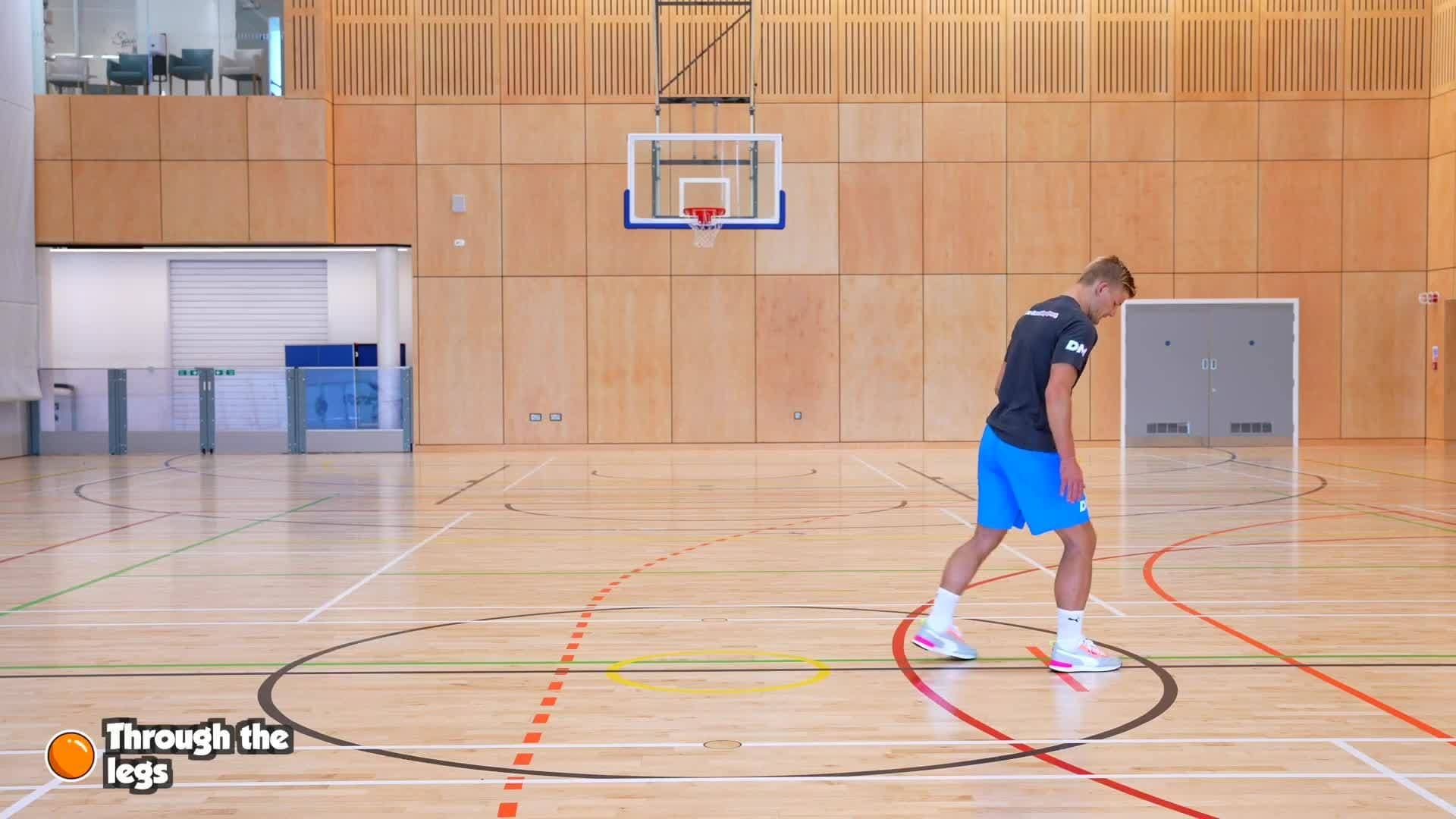 Throwing & Catching - Through the legs