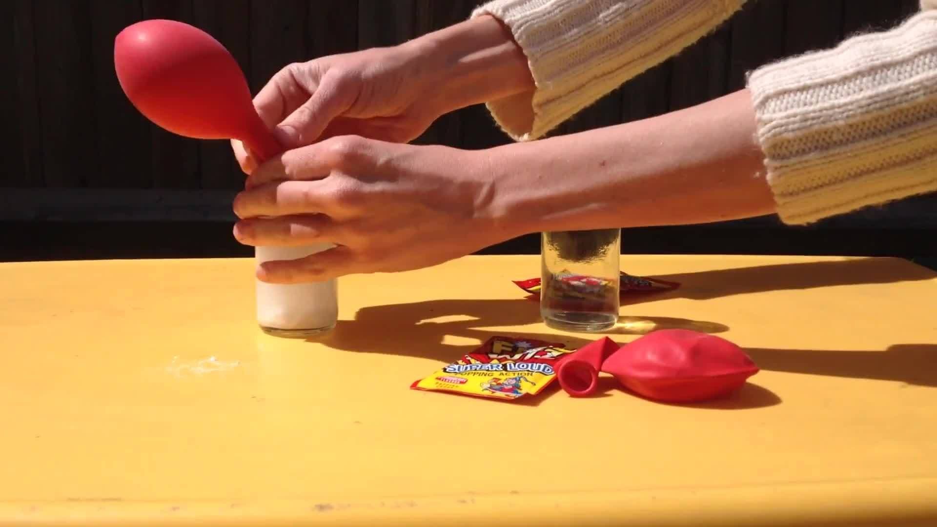 Blow up a balloon