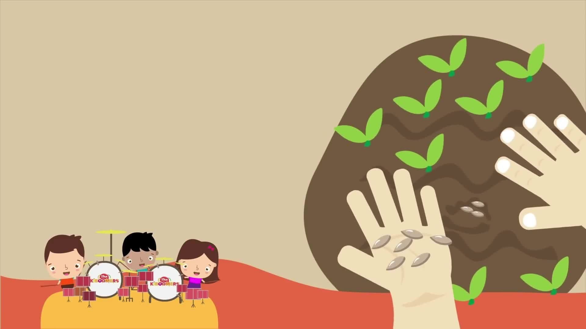 Farmer Plants the Seeds | Kids Song | Song Lyrics | Nursery Rhymes | Farming