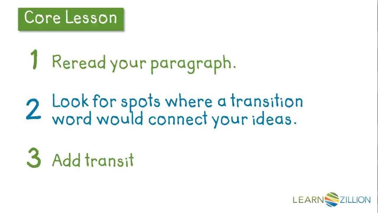 Linking Ideas in Your Persuasive Opinion Essay: Using Transition Words