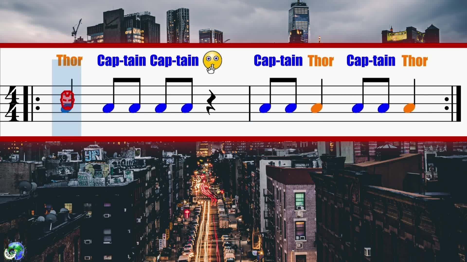 Rhythms for Kids: Avengers Rhythm Play-Along! [INTERMEDIATE VERSION]