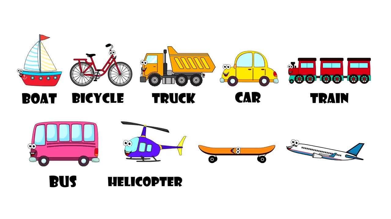 Vehicles Transportation Song For Kids