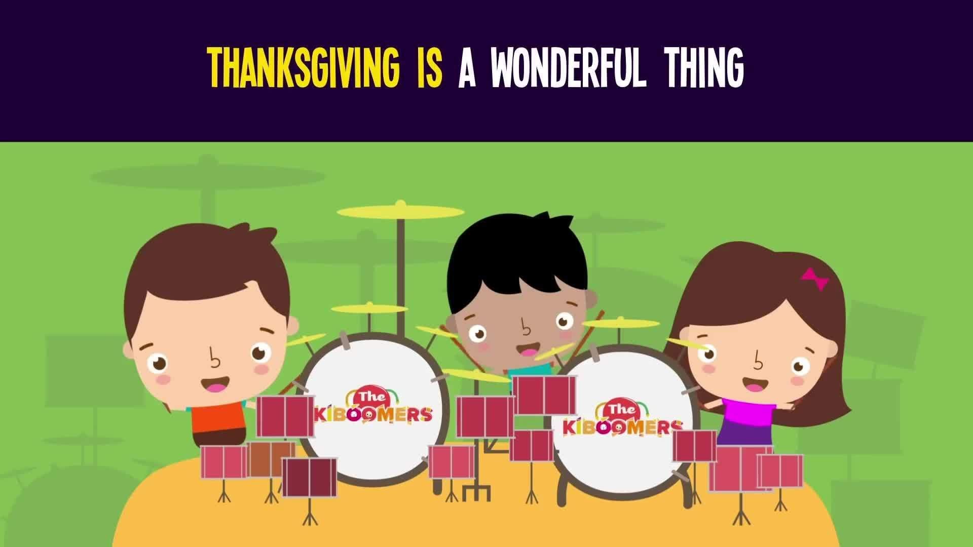 Thanksgiving Is a Wonderful Thing Song for Kids | Thanksgiving Songs for Children | The Kiboomers