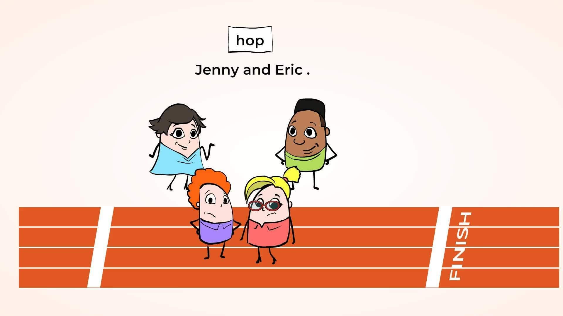 Learning Verbs and Nouns Through Racing