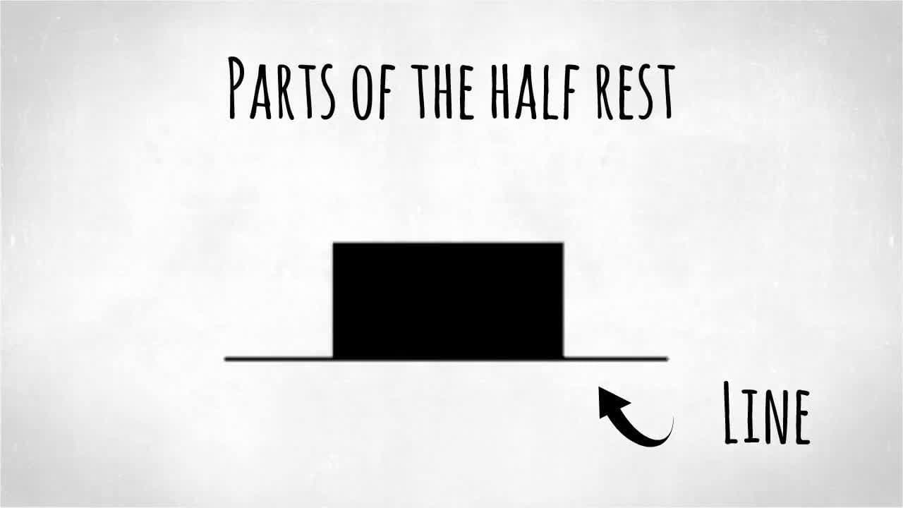 How to Draw Music Notes: The Half Rest
