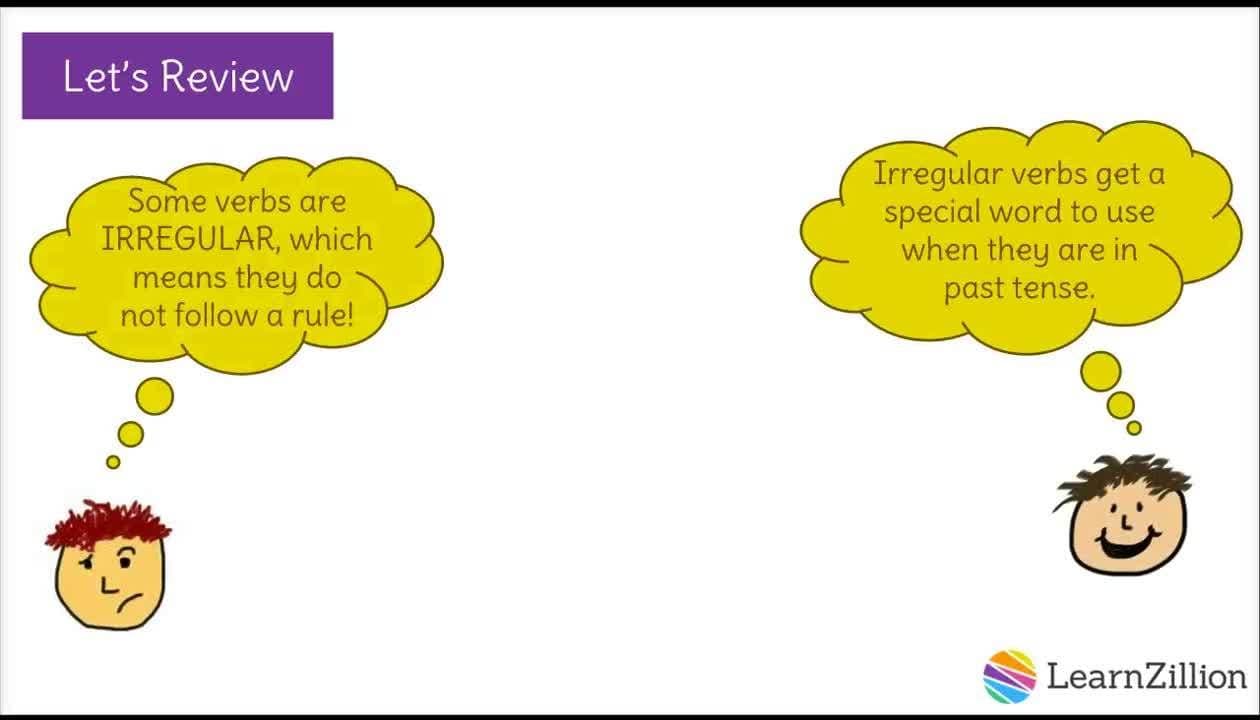 Using Irregular Verbs in Past Tense