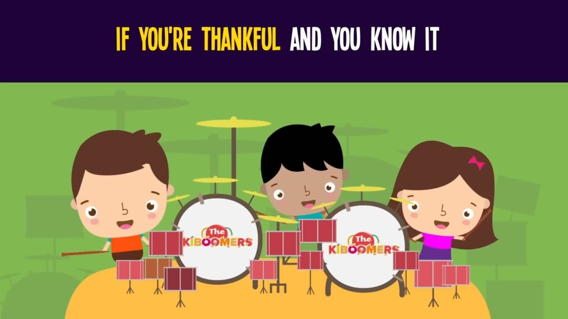 If You're Thankful and You Know It Song for Kids | Thanksgiving Songs for Children | The Kiboomers