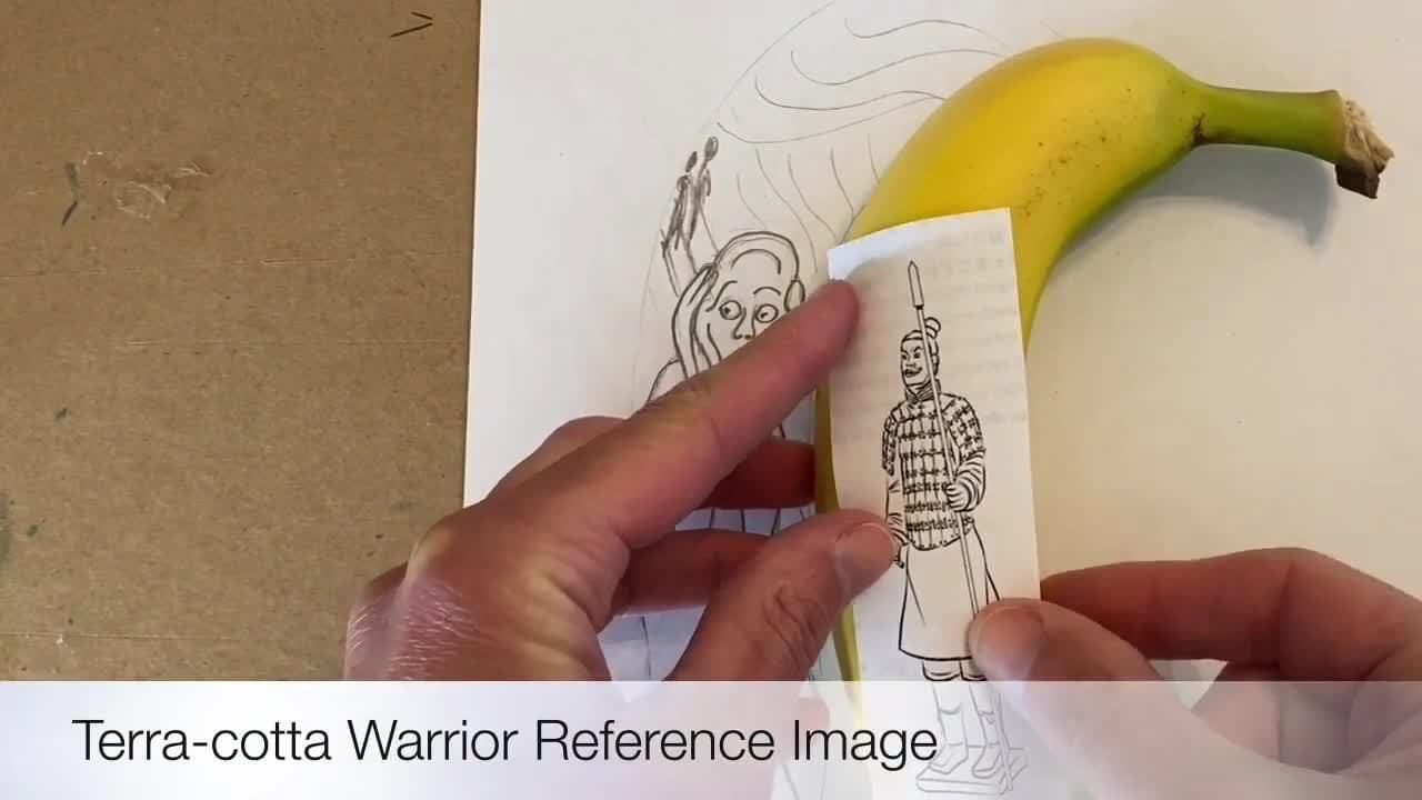 Banana Oxidation Drawing