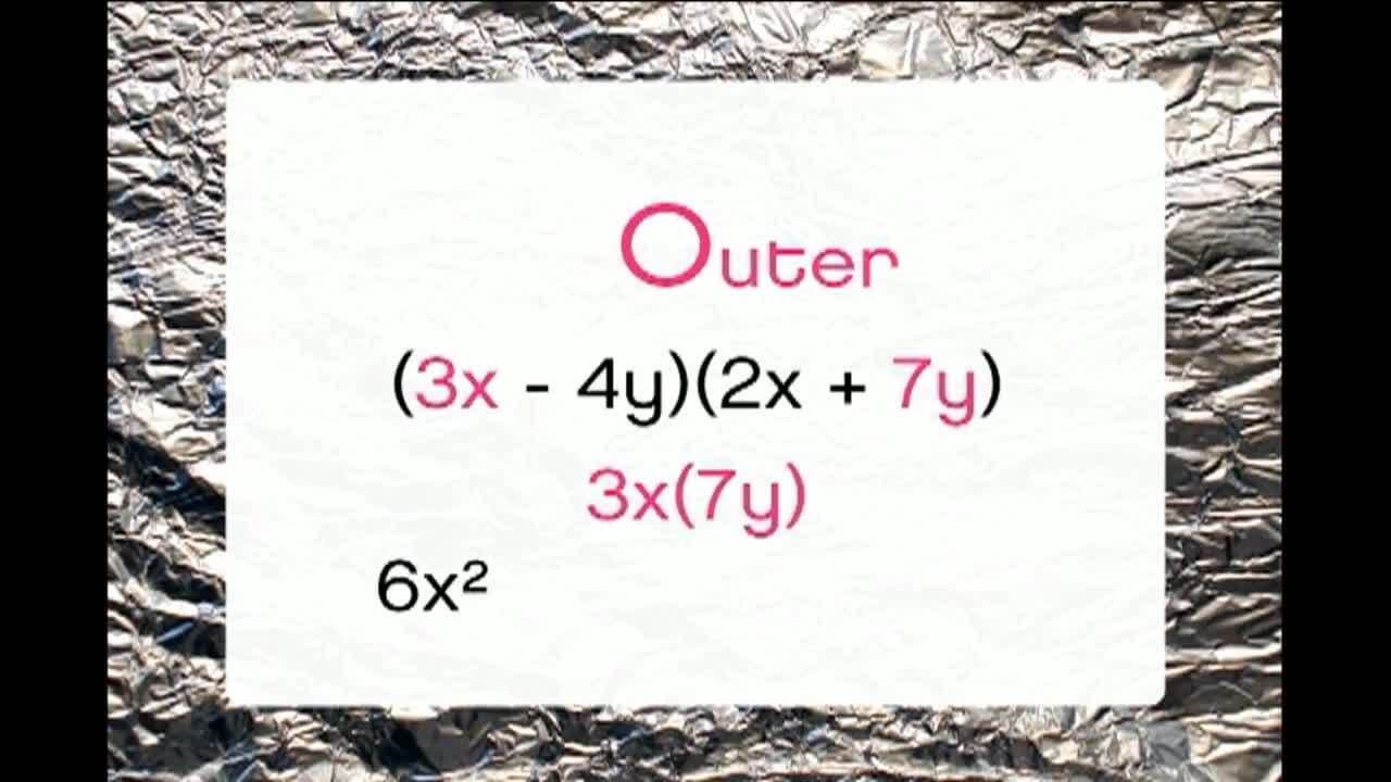 Algebra: Multiplying a binomial by an Algebraic Expression