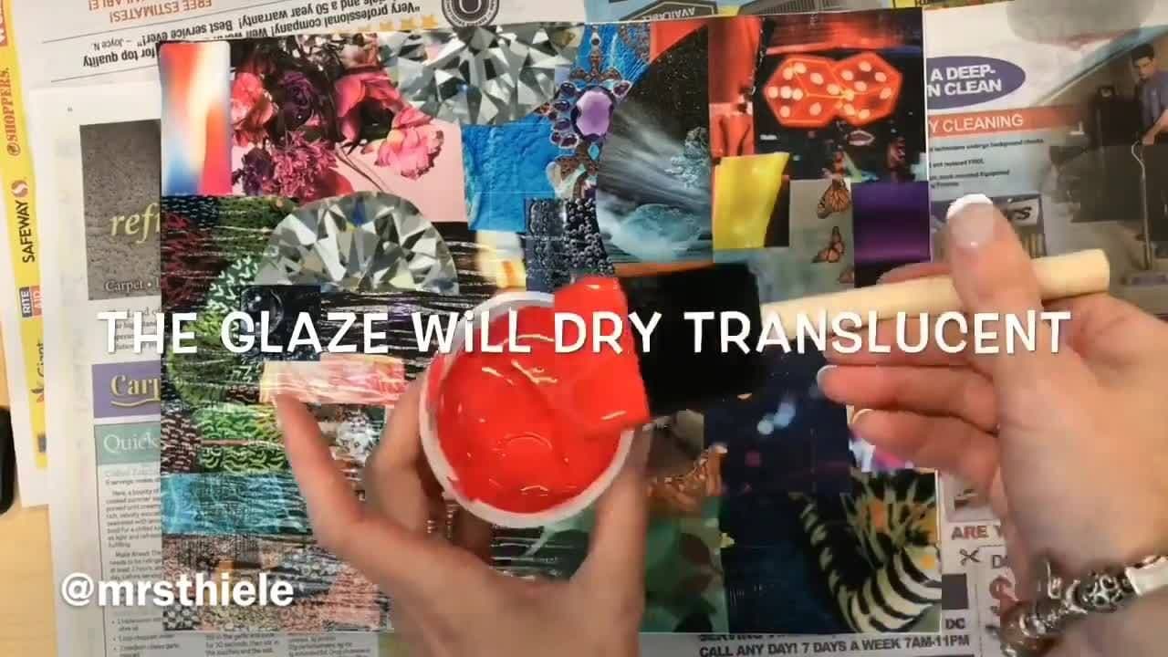 Mixed Media Contrast Painting