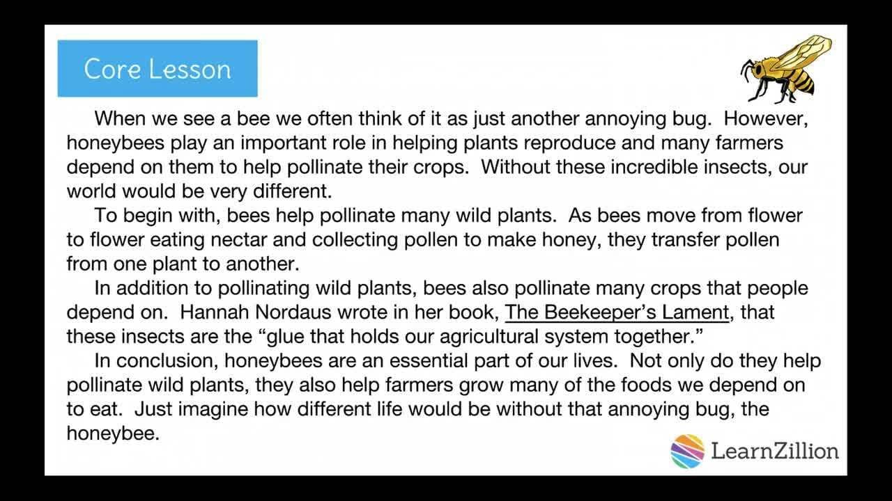 Developing Topics with Facts, Details, and Definitions