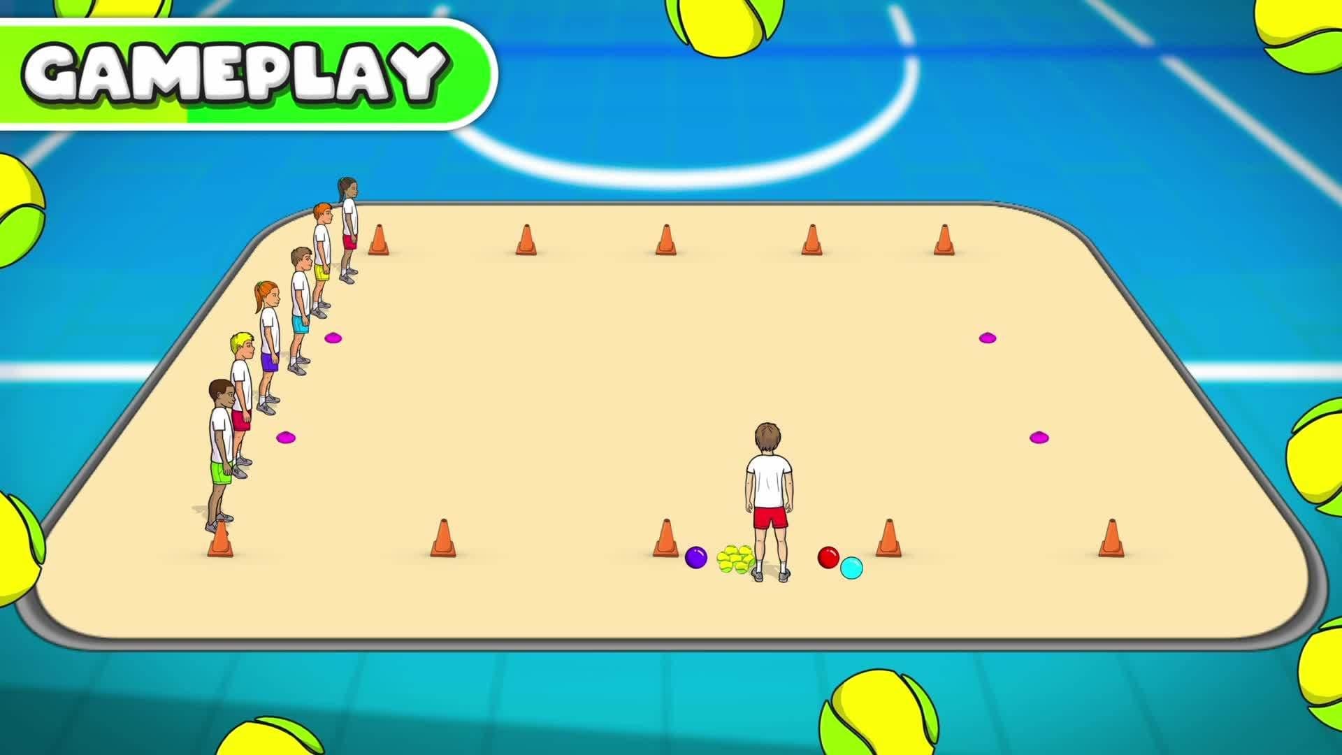 Cross the river!! Play this game with every elementary PE class