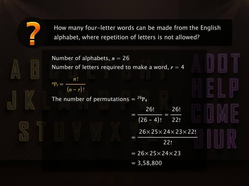 Permutations: Distinct Objects