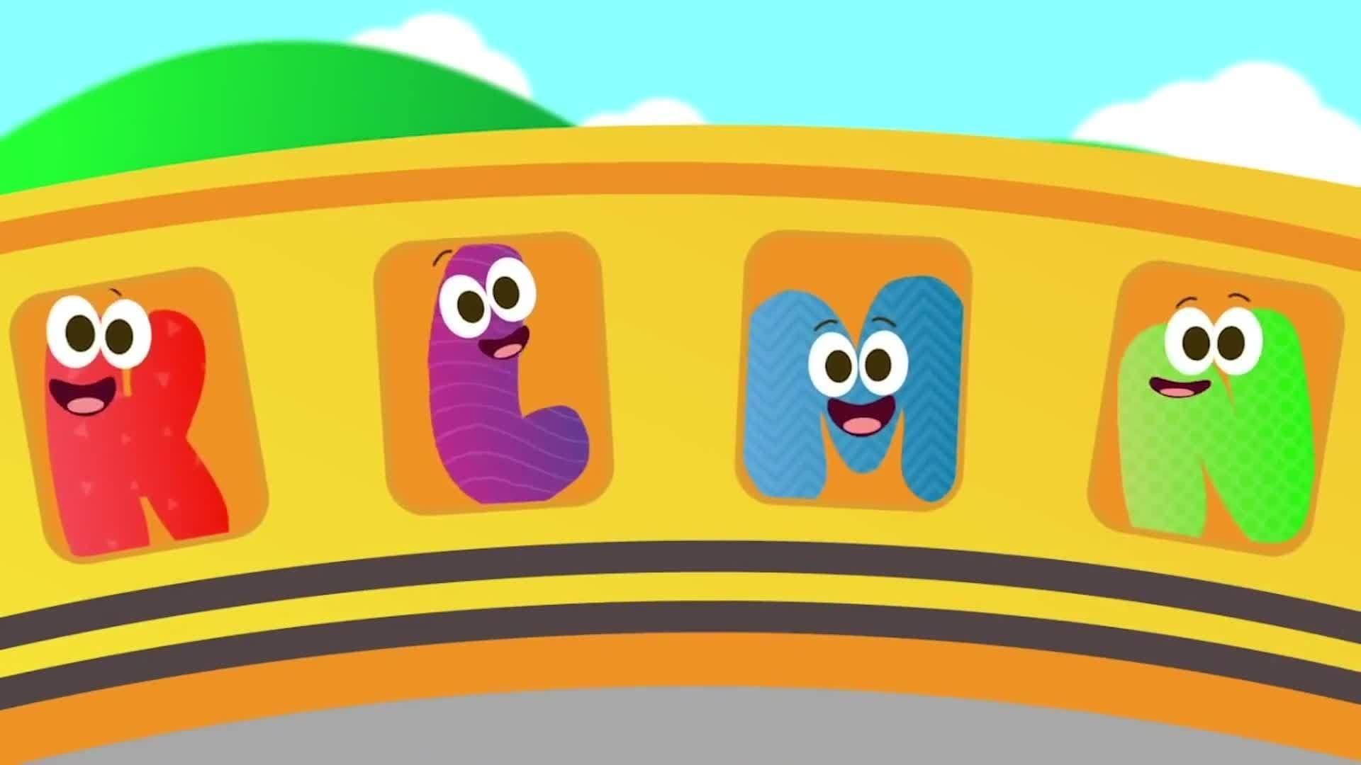 The Letters On the Bus | ABC Song | Alphabet Song | ABC Songs | The Kiboomers