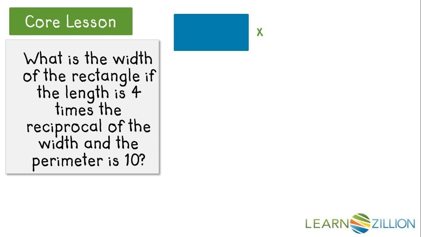 Solving Perimeter and Area Problems with Rational Equations and Verifying Extraneous Solutions