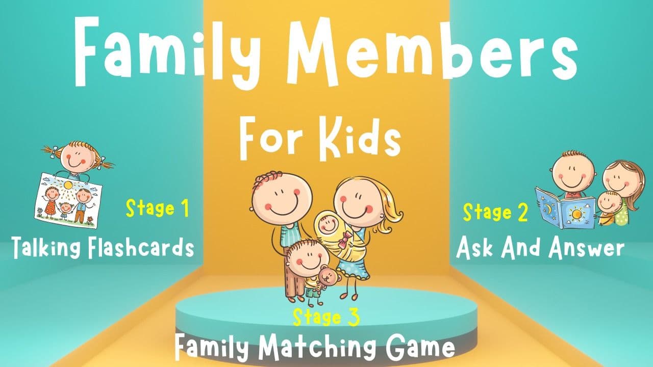 Family Members | Ask And Answer | Family Matching Game | 4K 