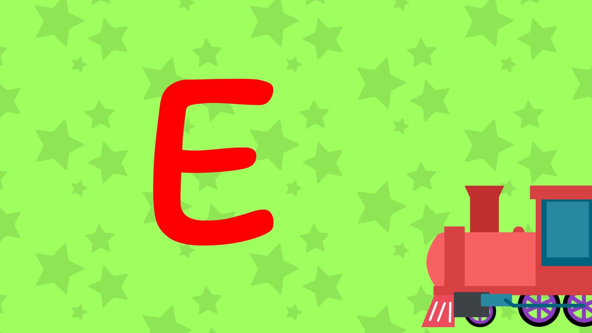 E Is For Engine - Upper Case