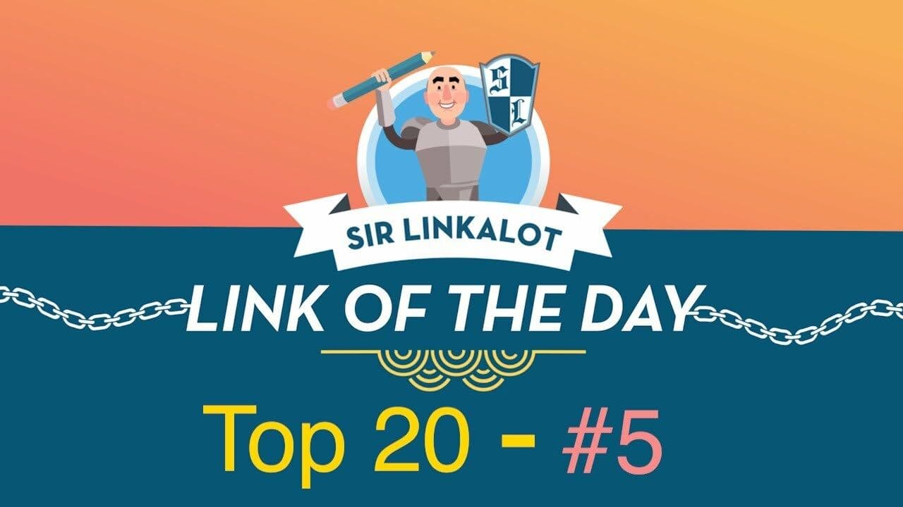 Link of the Day #5 - Sir Linkalot (#Homeschooling, #KidsLoveLearning, #EducationMatters)