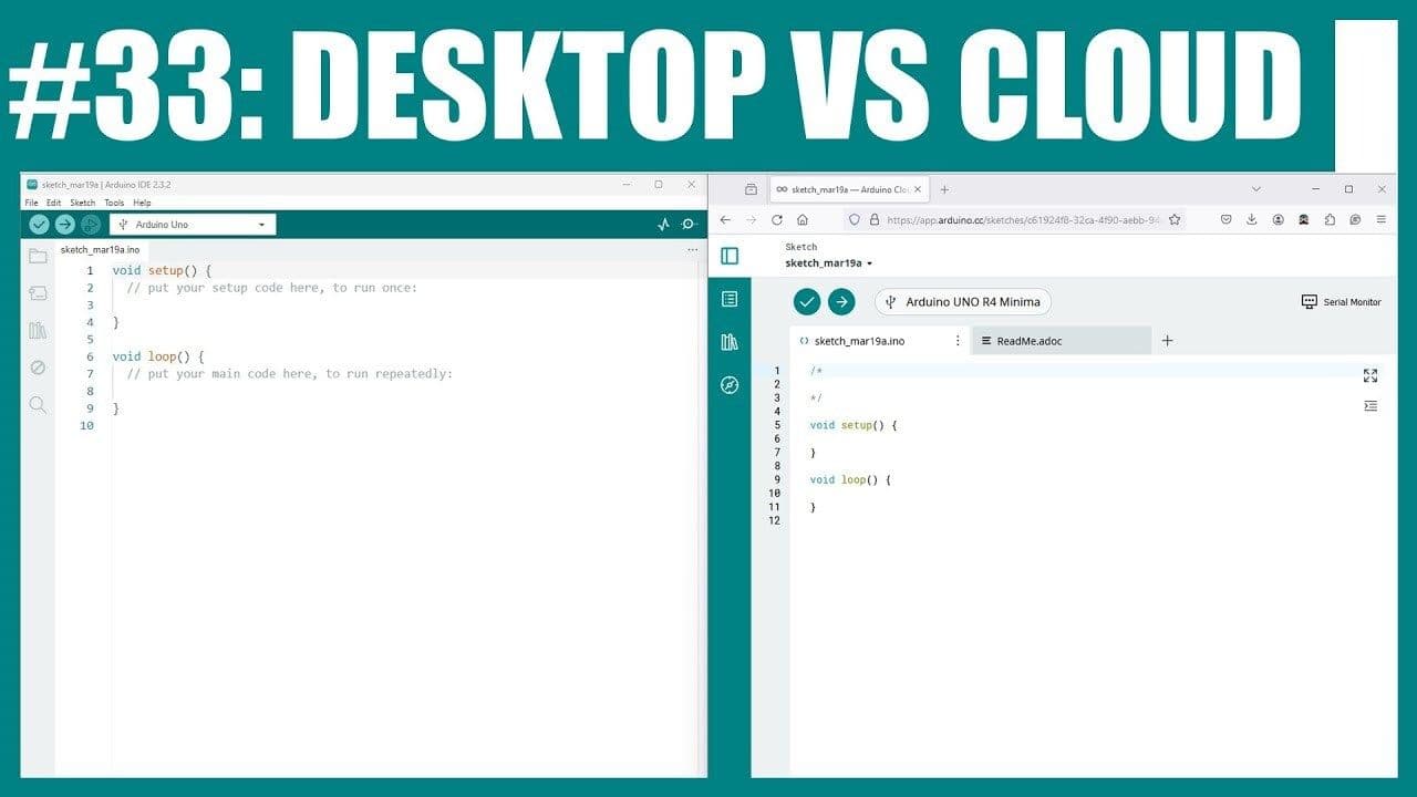 Arduino Desktop vs Cloud Editor Setup
