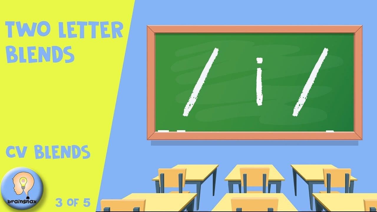 Two Letter Blends "i" | CV Blends | Early Phonics | 3/5