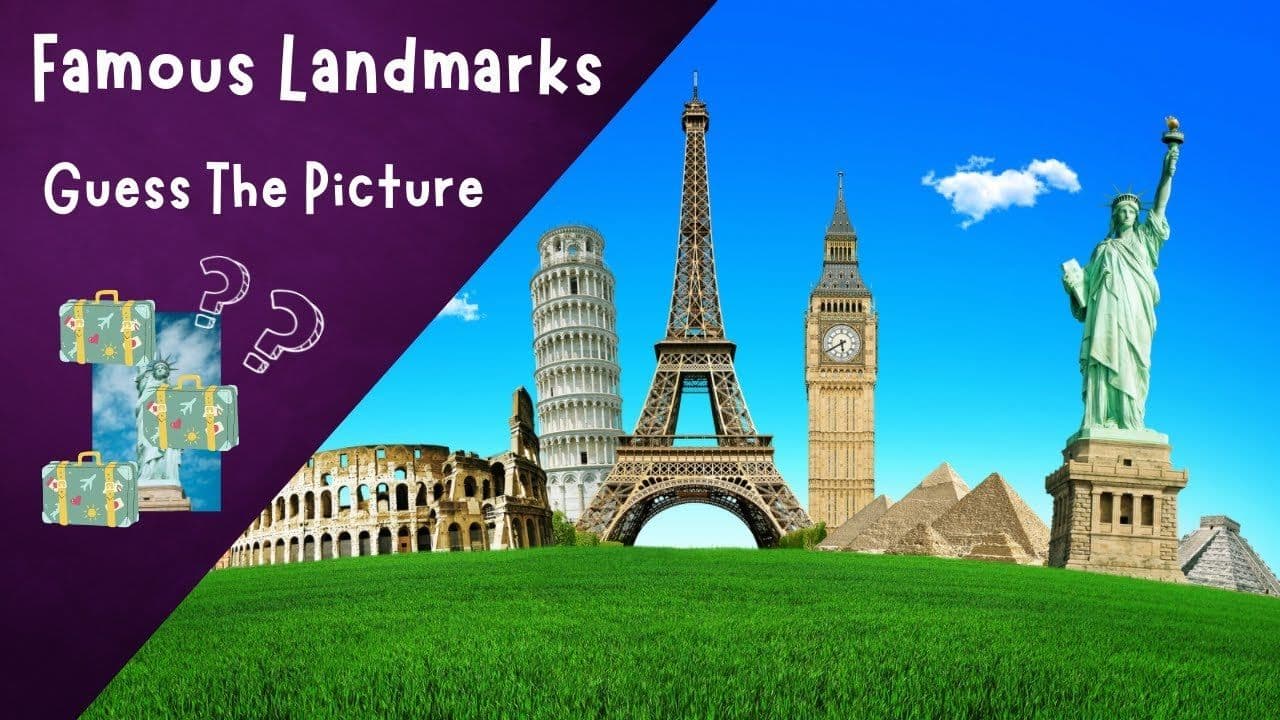Guess the picture | Famous Landmarks | ESL Games | 4K