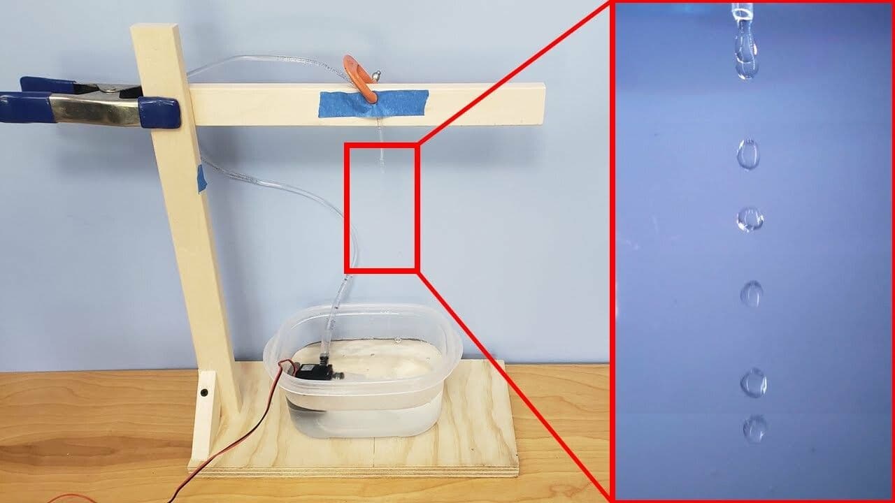 DIY Levitating Water Drop Fountain