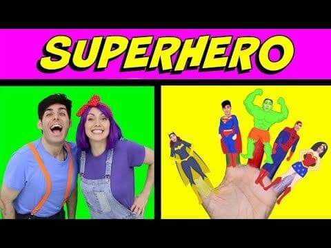 Superhero Finger Family Song - Songs For Kids By Bella & Beans TV
