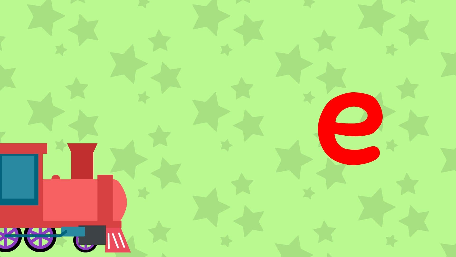 e Is For engine - Lower Case