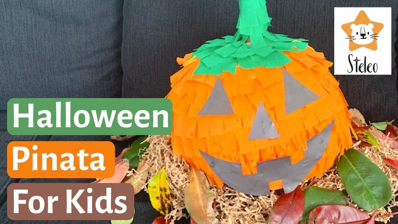 How to Make a Halloween Pumpkin Piñata
