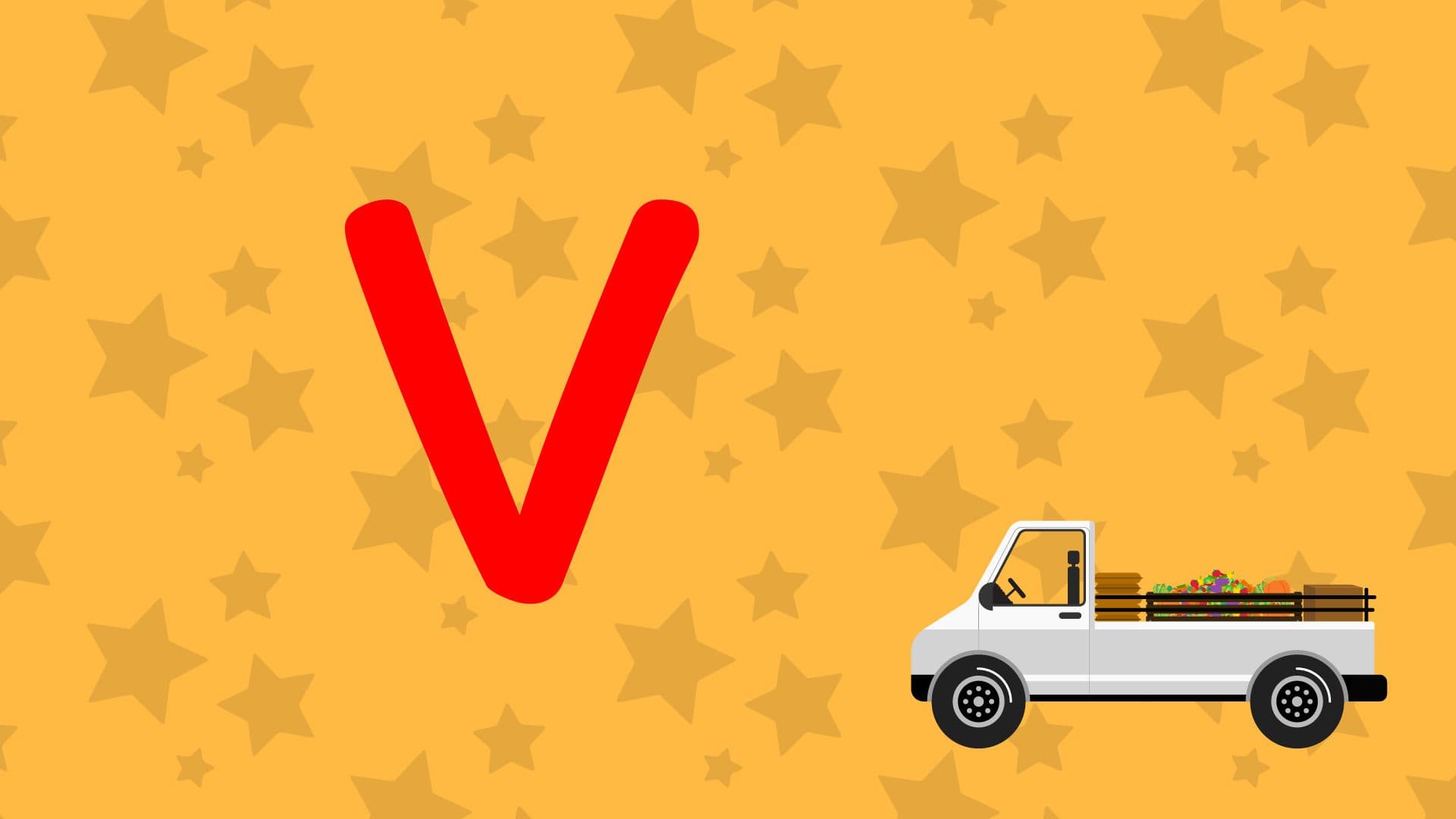 V Is For Van - Upper Case