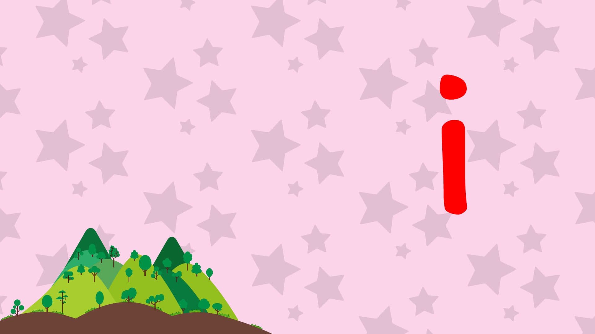 i Is For island - Lower Case