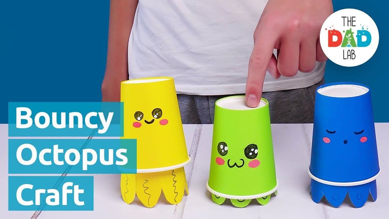 Octopus Paper Cup Crafts