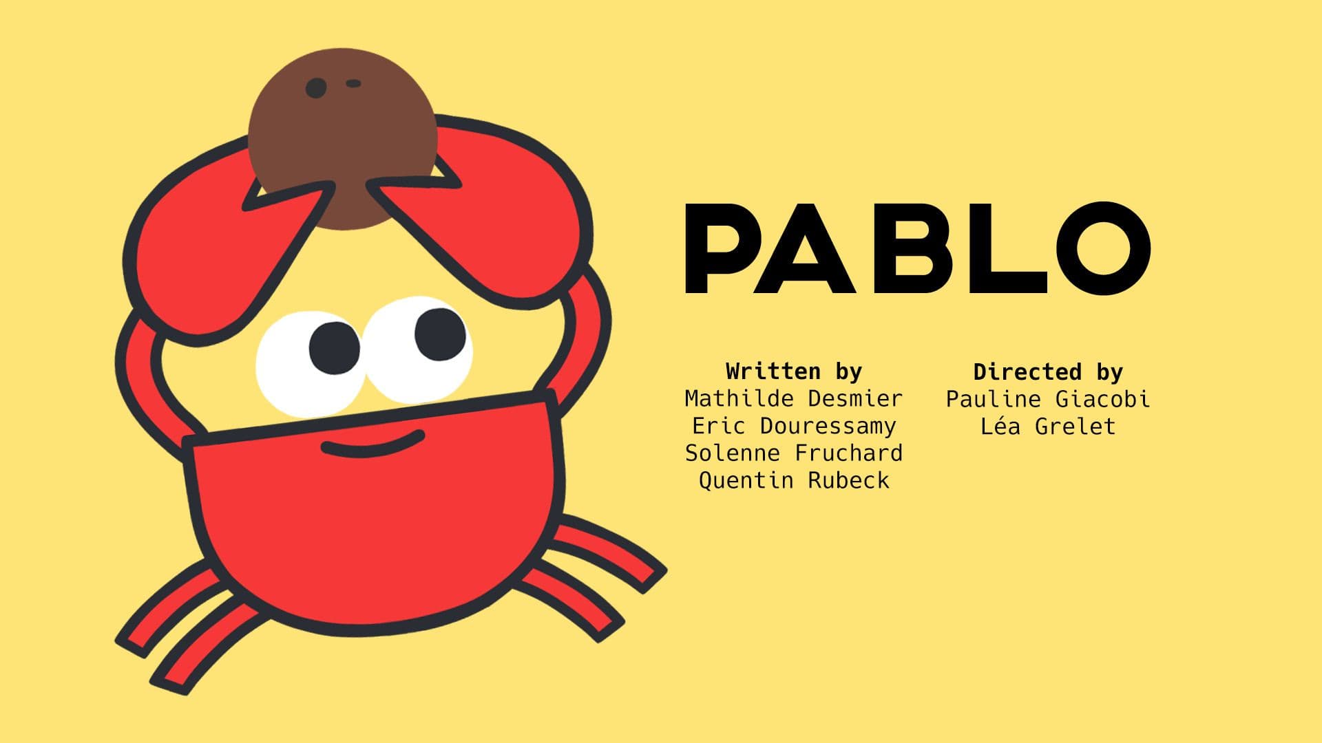 Sing with Pablo the strapping crab