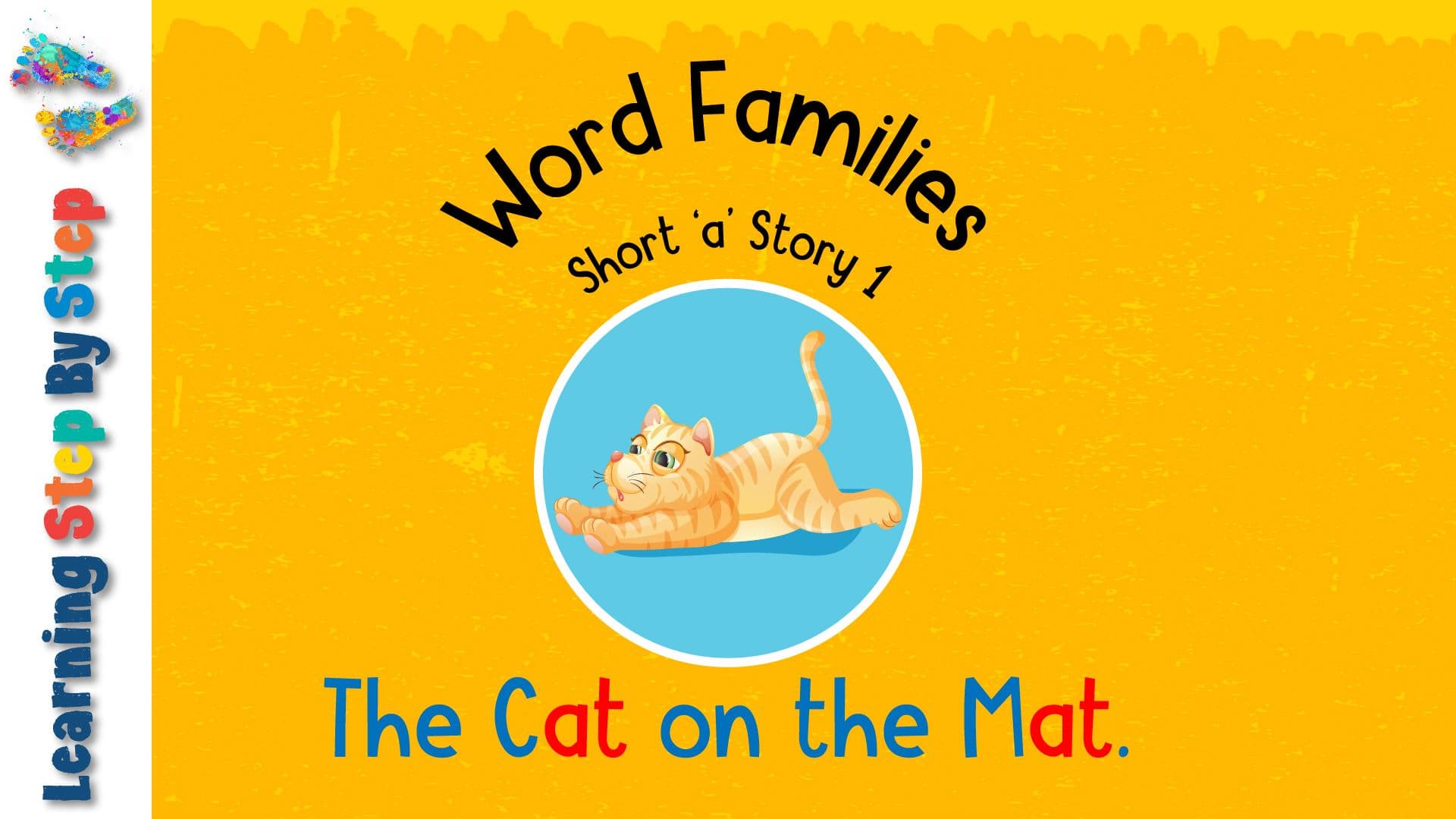 Learn to Read Short A CVC Words: at Word Family