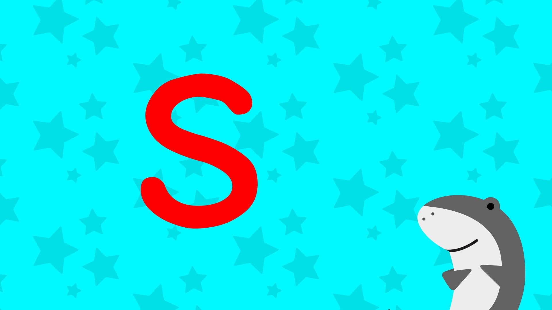 S Is For Shark - Upper Case