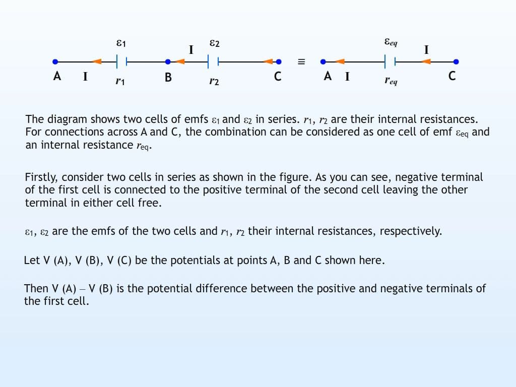 Cells in Series and in Parallel