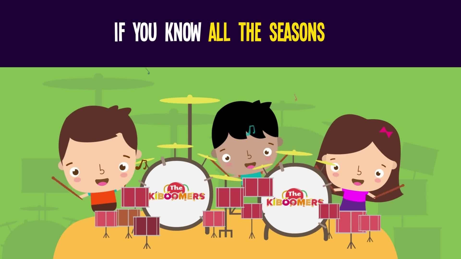 Seasons Song | Season Song for Preschool | Autumn Spring Winter Summer | The Kiboomers